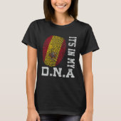 It's In My DNA Spanish Fingerprint Proud Spain Fla T-Shirt (Vorderseite)