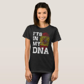 It's In My DNA Spanish Fingerprint Proud Spain Fla T-Shirt (Vorne ganz)