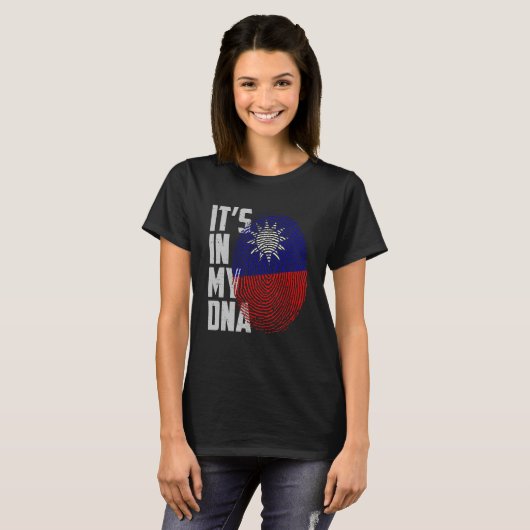 It's In My DNA Taiwan Taiwanese Flag Taiwan Finger T-Shirt (Vorne ganz)