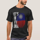 It's In My DNA Taiwan Taiwanese Flag Taiwan Finger T-Shirt (Vorderseite)