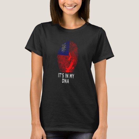 It's In My DNA Taiwanese Proud Taiwan Flag T-Shirt (Vorderseite)