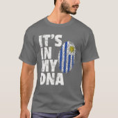 IT's IN MY DNA Uruguay Flag Official Pride Gift Co T-Shirt (Vorderseite)
