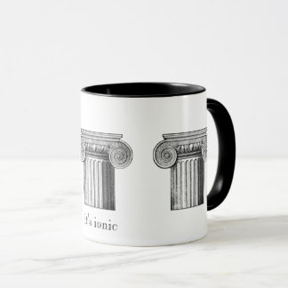 "It's ionic" architektonische Ordnung der Spalten  Tasse
