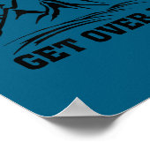 It's Just A Hill Get Over It Running Cross Country Poster (Ecke)