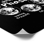 It's Just A Phase Moon Cycle Phases Of The Moon Poster (Ecke)