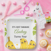 It's Just Bananas Any Age Birthday Party Pappteller (Party)