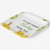 It's Just Bananas Any Age Birthday Party Pappteller (Gewinkelt)