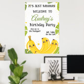 It's Just Bananas Any Age Birthday Party Poster (Heimbüro)
