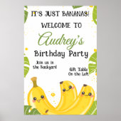 It's Just Bananas Any Age Birthday Party Poster (Vorne)