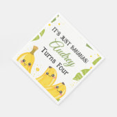 It's Just Bananas Any Age Birthday Party Serviette (Ecke)