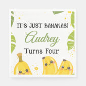 It's Just Bananas Any Age Birthday Party Serviette (Vorderseite)