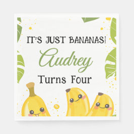 It's Just Bananas Any Age Birthday Party Serviette