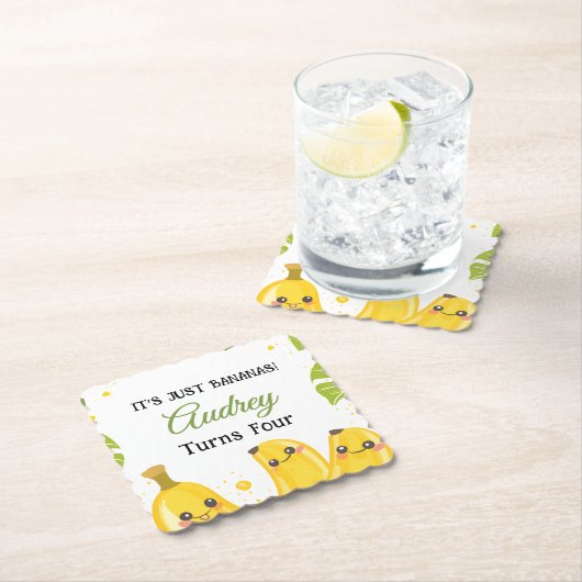 It's Just Bananas Any Age Birthday Party Untersetzer (Vor Ort)