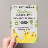 It's Just Bananas Yellow Any Age Birthday Party Acryleinladungen (Insitu (Handheld))