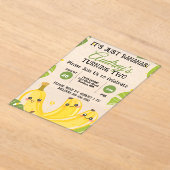 It's Just Bananas Yellow Any Age Birthday Party Acryleinladungen (Ablage )