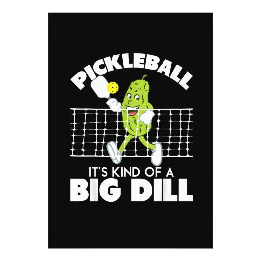 It's Kind of A Big Dill - Funny Pickleball Paddle Fotodruck (Vorne)