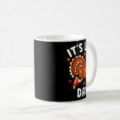 Its Leg Day Funny Turkey Exercise Thanksgiving Men Kaffeetasse (VorderseiteRechts)
