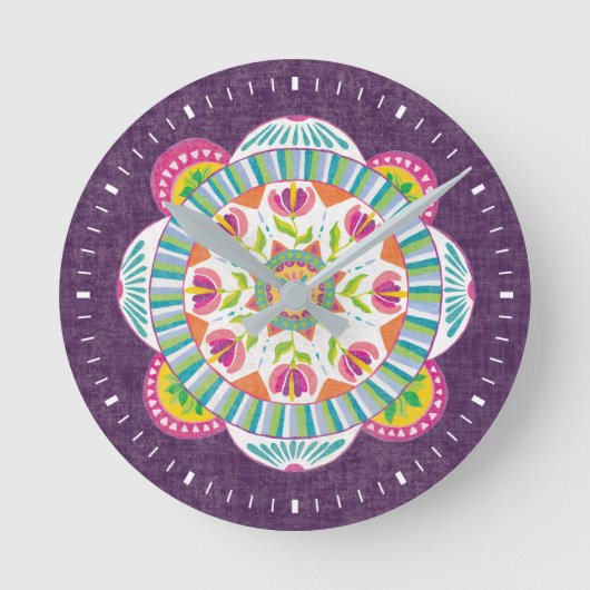 It's Like Frida III Runde Wanduhr (Vorderseite)