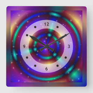 IT'S MAGIC Apopphysis Fractal + your idea Quadratische Wanduhr