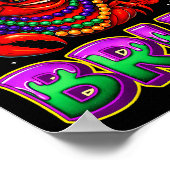 Its Mardi Gras Bruh Crayfish Fat Tuesday Boys Girl Poster (Ecke)