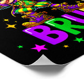 It's Mardi Gras Bruh Dabbing Leprechaun Jester New Poster (Ecke)