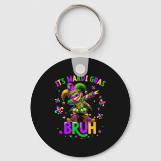 It's Mardi Gras Bruh Dabbing Leprechaun Jester New Schlüsselanhänger