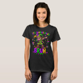 It's Mardi Gras Bruh Dabbing Leprechaun Jester New T-Shirt (Vorne ganz)