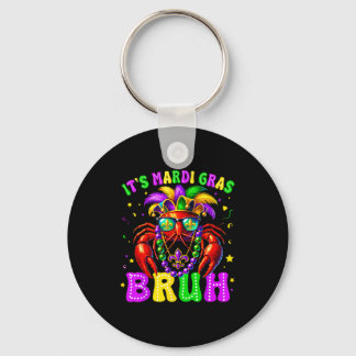 Its Mardi Gras Bruh Funny Crawfish Outfit Boys Gir Schlüsselanhänger