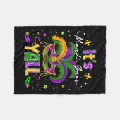 It's Mardi Gras Y'all Feathered Mask Carnival Men Fleecedecke (Vorderseite (Horizontal))