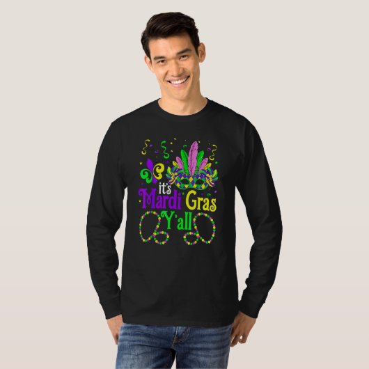 It's Mardi Gras Y'all Funny Parade Lovers T-Shirt (Vorne ganz)
