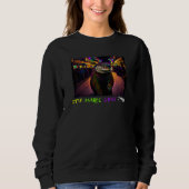 It's Mardi Gras Y'all New Orleans Nutria Rat 5 Sweatshirt (Vorderseite)