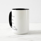 It's Miss Ms Mrs Dr Actually Mug Personalized, PHD Tasse (Vorderseite Links)