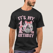 Its My 10th Birthday Girl 10 Year Disco and Coquet T-Shirt (Vorderseite)