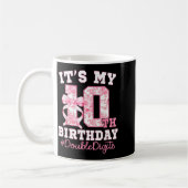 Its My 10th Birthday Girl Double Digits Coquette B Kaffeetasse (Links)