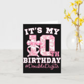 Its My 10th Birthday Girl Double Digits Coquette B Karte (Gelbe Blume)