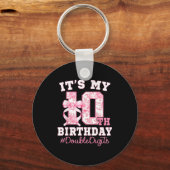 Its My 10th Birthday Girl Double Digits Coquette B Schlüsselanhänger (Vorderseite)
