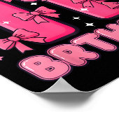 It's My 11th Birthday Coquette Bow Girl Cute 11 Ye Poster (Ecke)