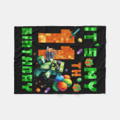 It's My 11th Birthday Pixel Number Video Game Game Fleecedecke (Vorderseite (Horizontal))