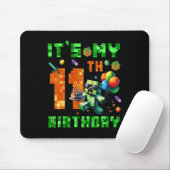 It's My 11th Birthday Pixel Number Video Game Game Mousepad (Mit Mouse)