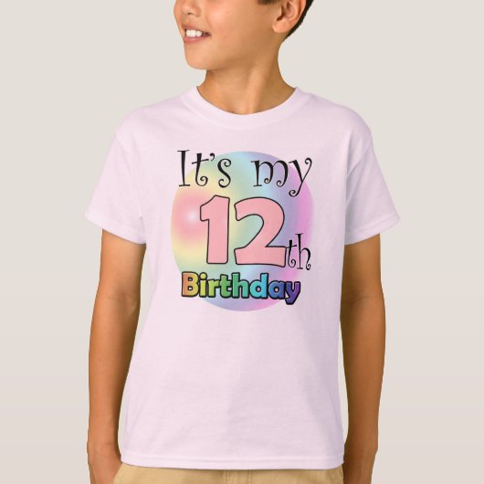 It's my 12th Birthday (pink) T-Shirt (Vorderseite)