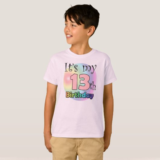 It's my 13th Birthday (roze) T-Shirt (Vorne ganz)