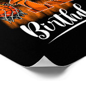 It's My 13th Birthday Sketll Theme 13 Years Old Bi Poster (Ecke)