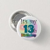 It's my 18th Birthday Button (Vorne & Hinten)