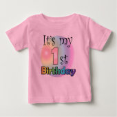 It's my 1st birthday (girl) baby t-shirt (Vorderseite)
