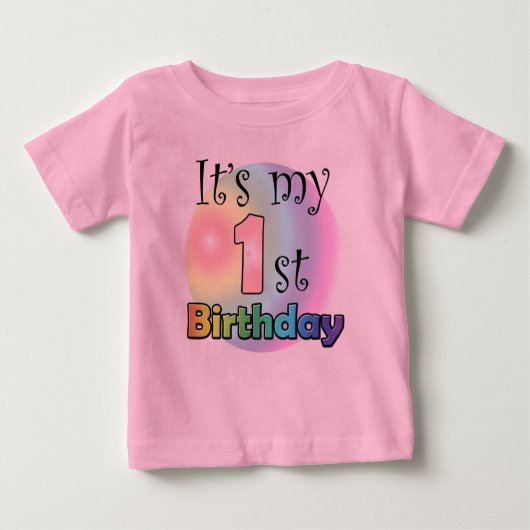 It's my 1st birthday (girl) baby t-shirt (Vorderseite)