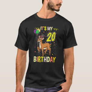 Its My 20th Birthday Gazelle African Animal T-Shirt