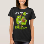 It's My 3rd Birthday Zombie 3 Years Old Happy Hall T-Shirt (Vorderseite)