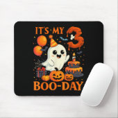 It's My 3rd Boo-day Birthday Halloween Ghost 3 Yea Mousepad (Mit Mouse)