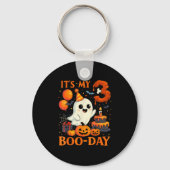 It's My 3rd Boo-day Birthday Halloween Ghost 3 Yea Schlüsselanhänger (Vorderseite)
