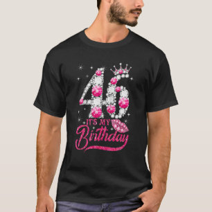 It's My 46Th Birthday Queen 46 Years Old Shoes Cro T-Shirt